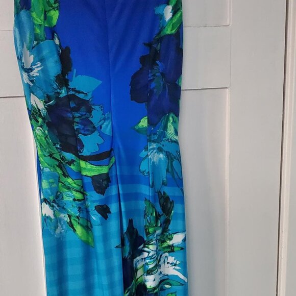 Blue and Green "Tropical" Sheath - Picture 2 of 3